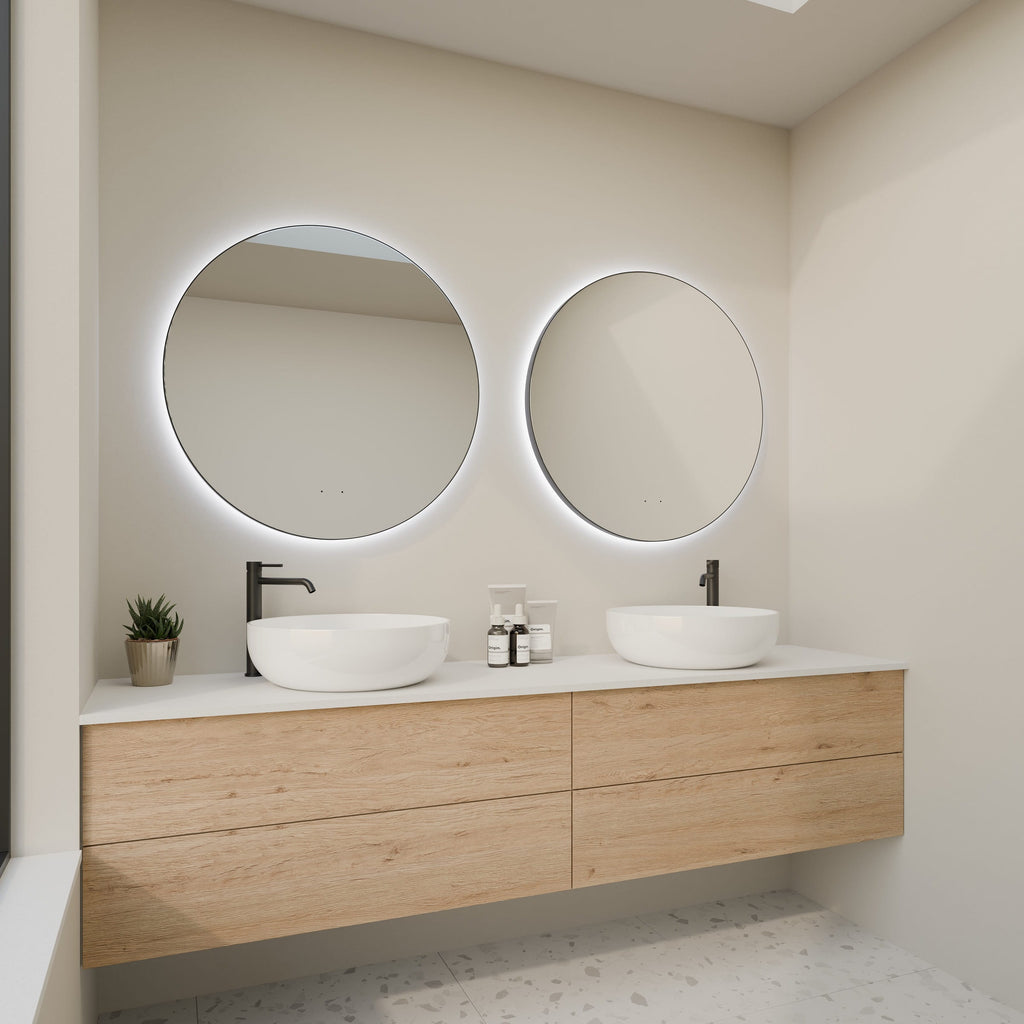Circo Round Framed LED Bathroom Mirror