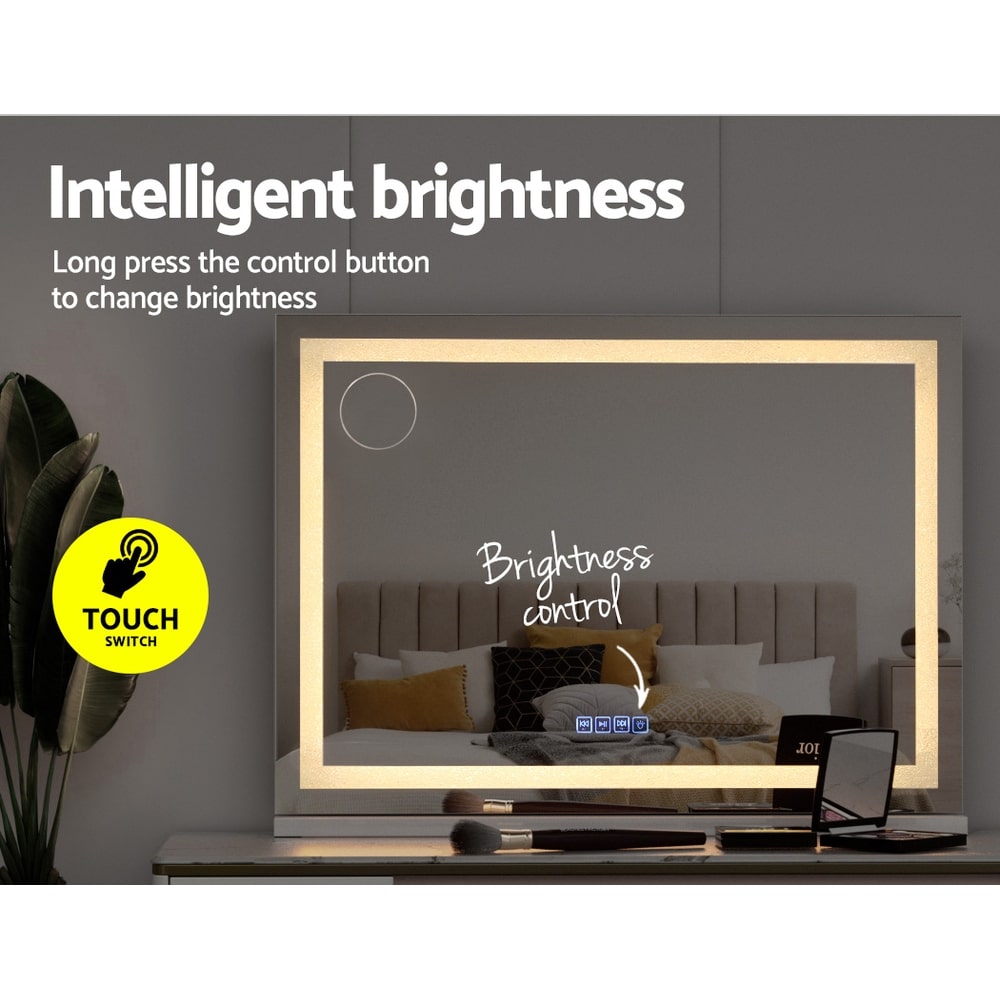 Crystal Edge Bluetooth LED Makeup Mirror