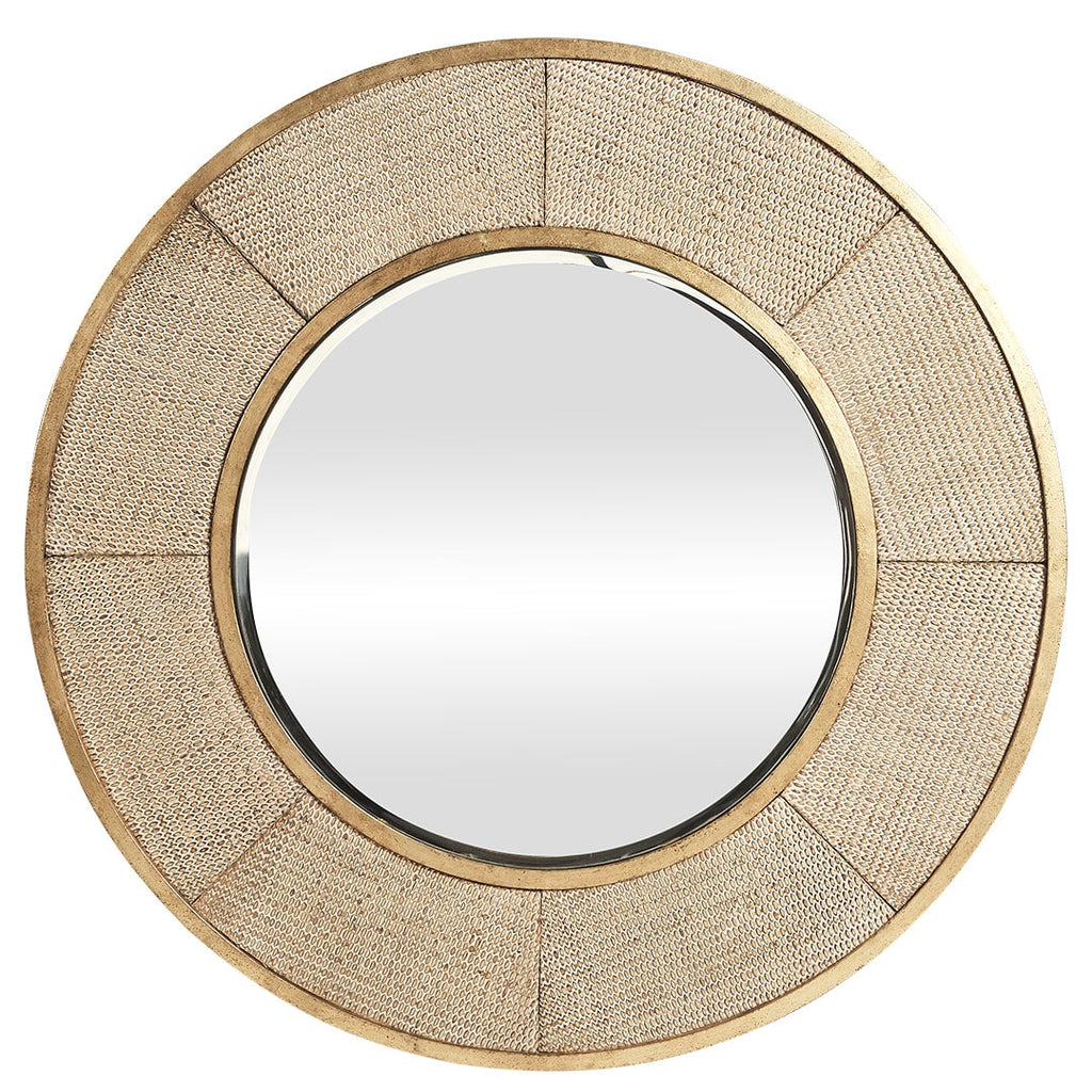 Cyrus Round Gold Framed Wall Mirror