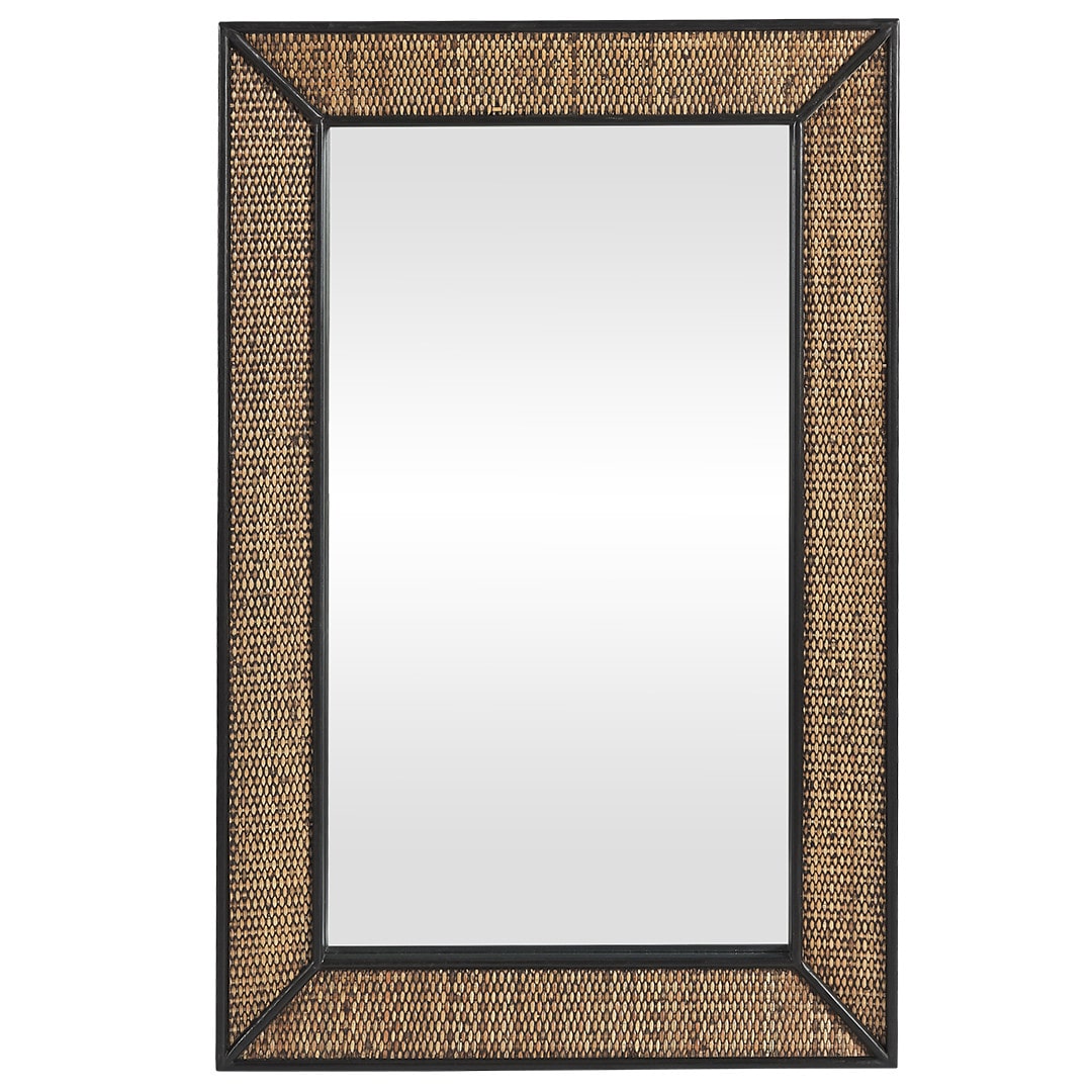 Cyrus Wood Black Framed Wall Mirror