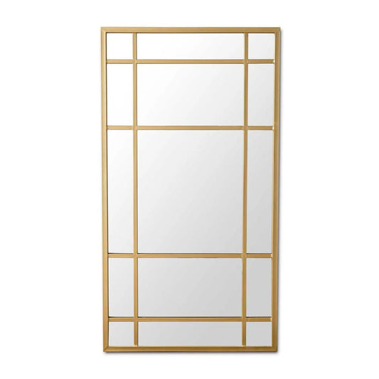 Dana Gold Panel Floor Mirror