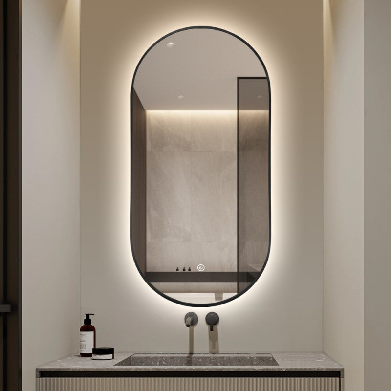Darana LED Oval Bathroom Mirror