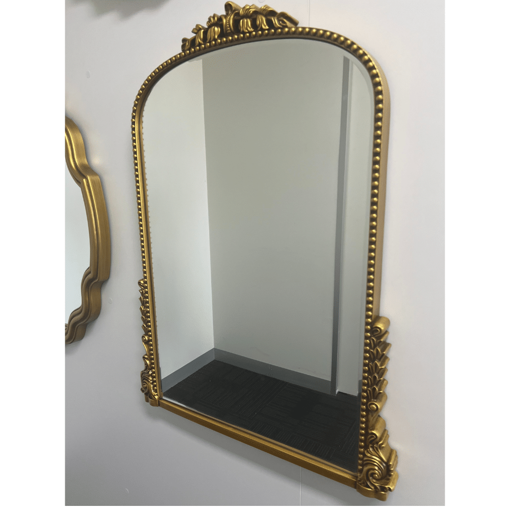 Davrin Gold French Arch Wall Mirror