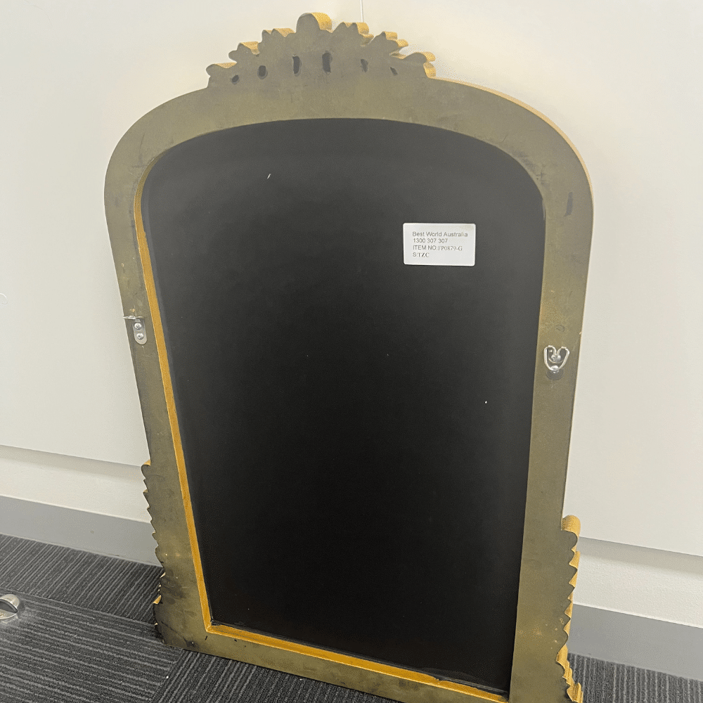 Davrin Gold French Arch Wall Mirror