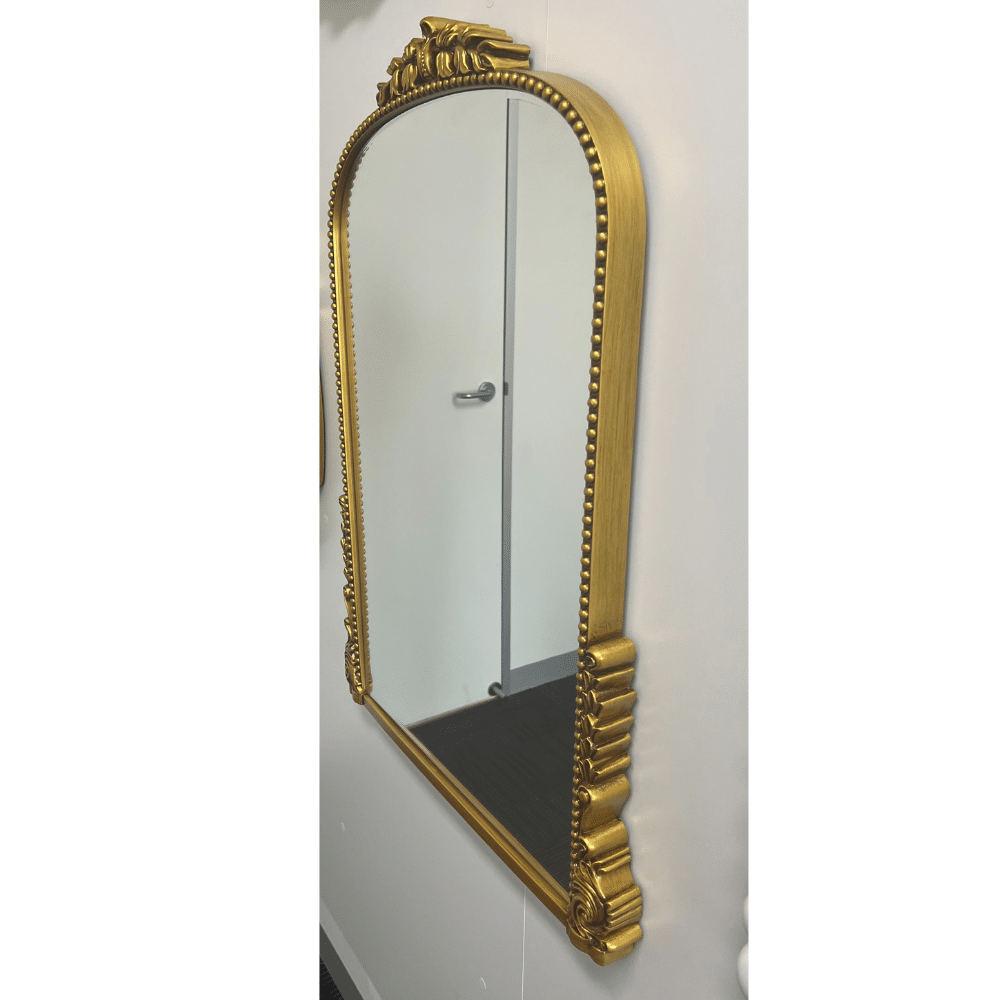 Davrin Gold French Arch Wall Mirror