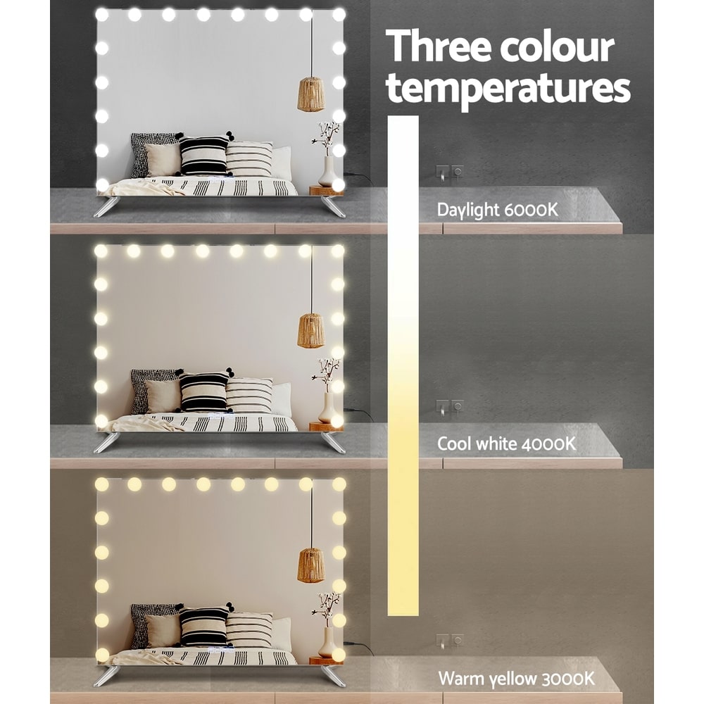 Embellir Bluetooth Hollywood Mirror 18 Bulbs 80x65cm