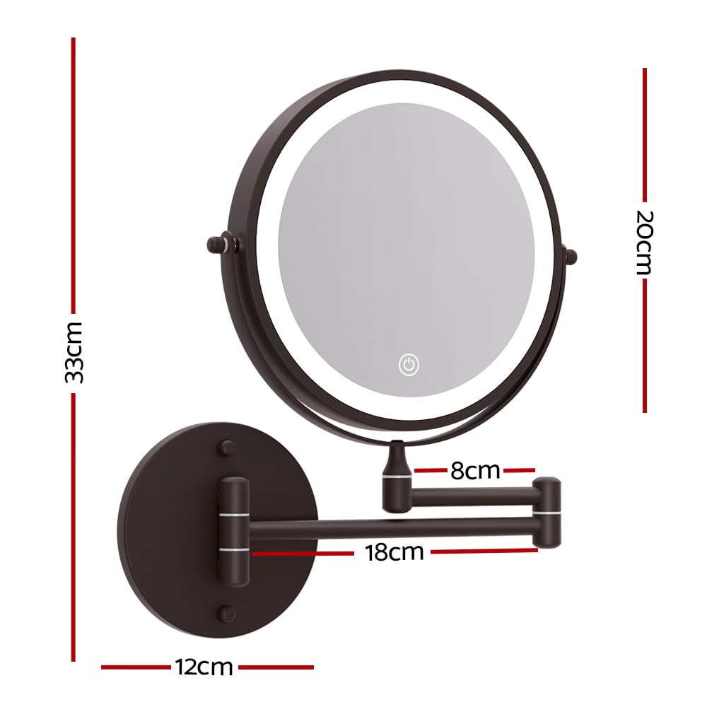 Embellir Extendable 10X Magnifying Double-Sided Makeup Mirror