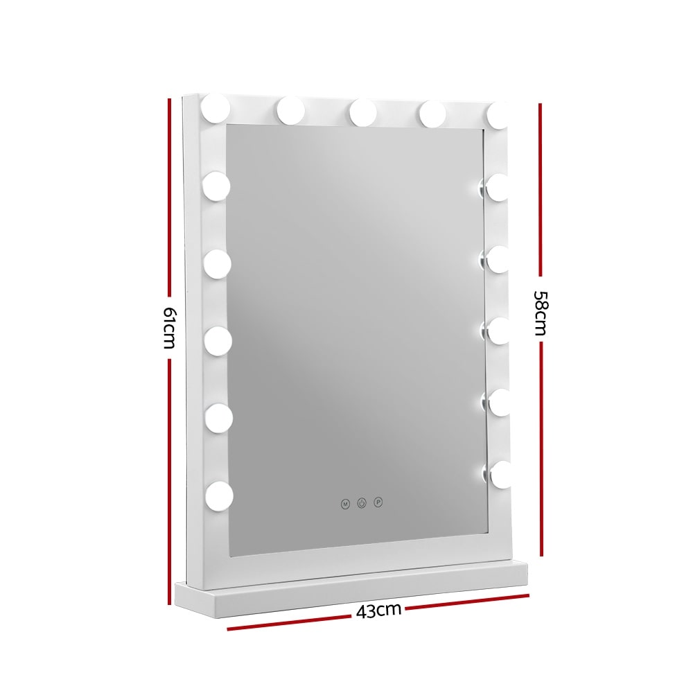 Embellir Hollywood LED Makeup Mirror 15 Bulbs 43x61cm