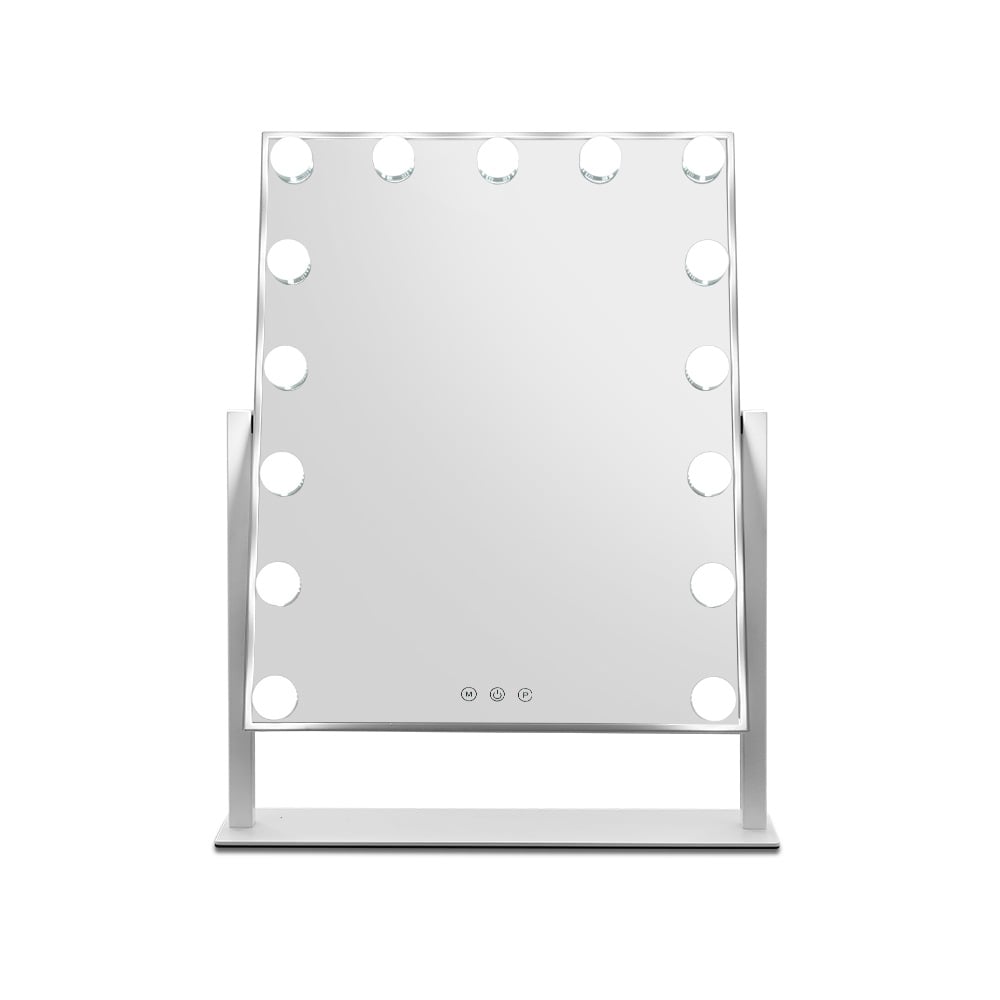 Embellir LED Hollywood Mirror With 15 Bulbs 40x50cm