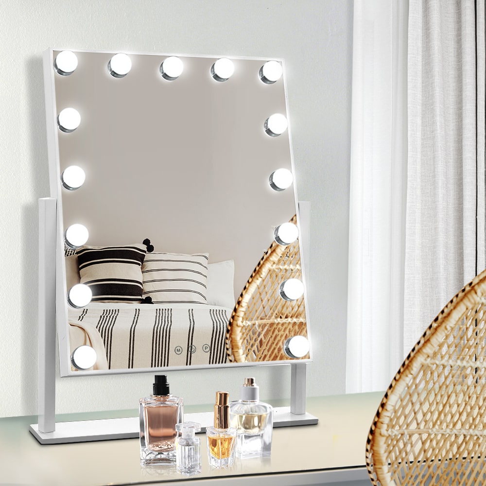 Embellir LED Hollywood Mirror With 15 Bulbs 40x50cm