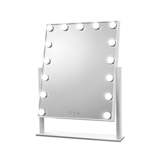 Embellir LED Hollywood Mirror With 15 Bulbs 40x50cm