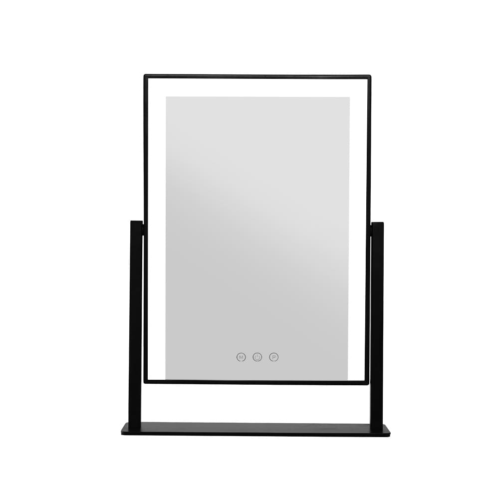 Embellir LED Makeup Mirror Black 30x40cm