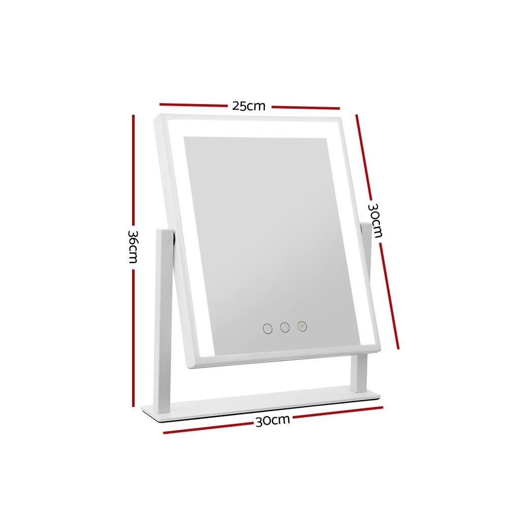 Embellir LED Makeup Mirror White 25x30cm