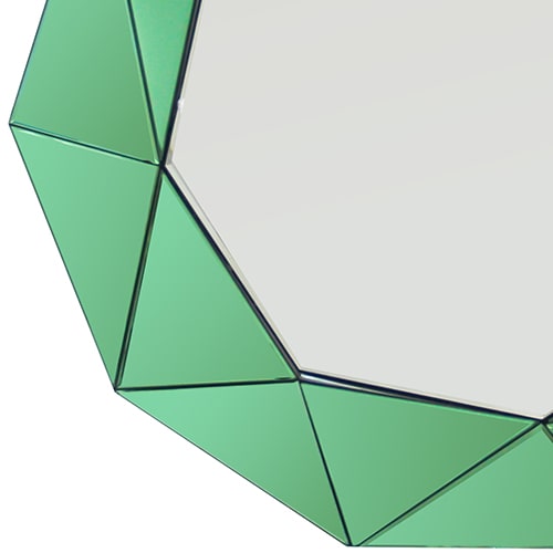Emerald Geometry Wall Mirror