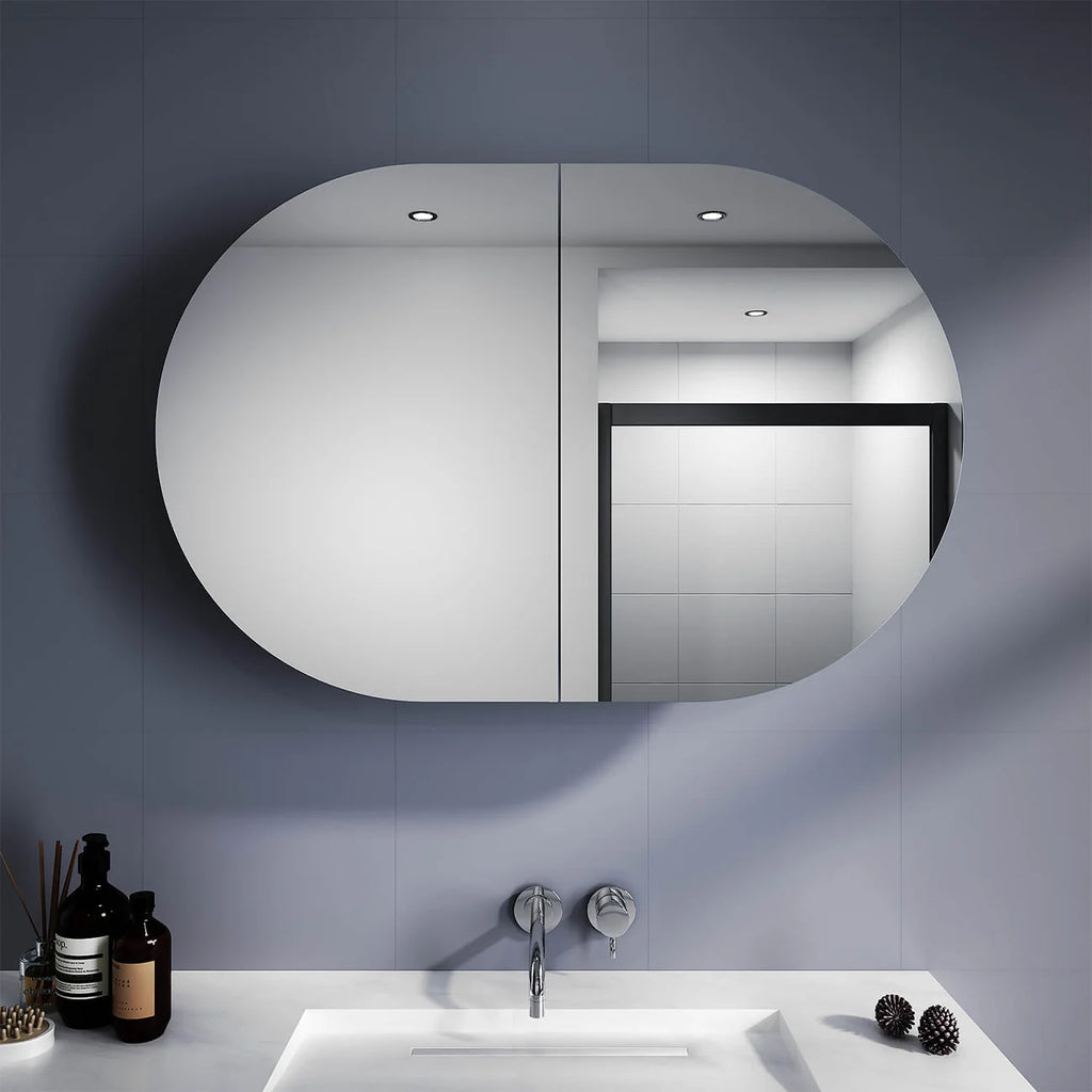 Emerson Oval Bathroom Mirror Cabinet