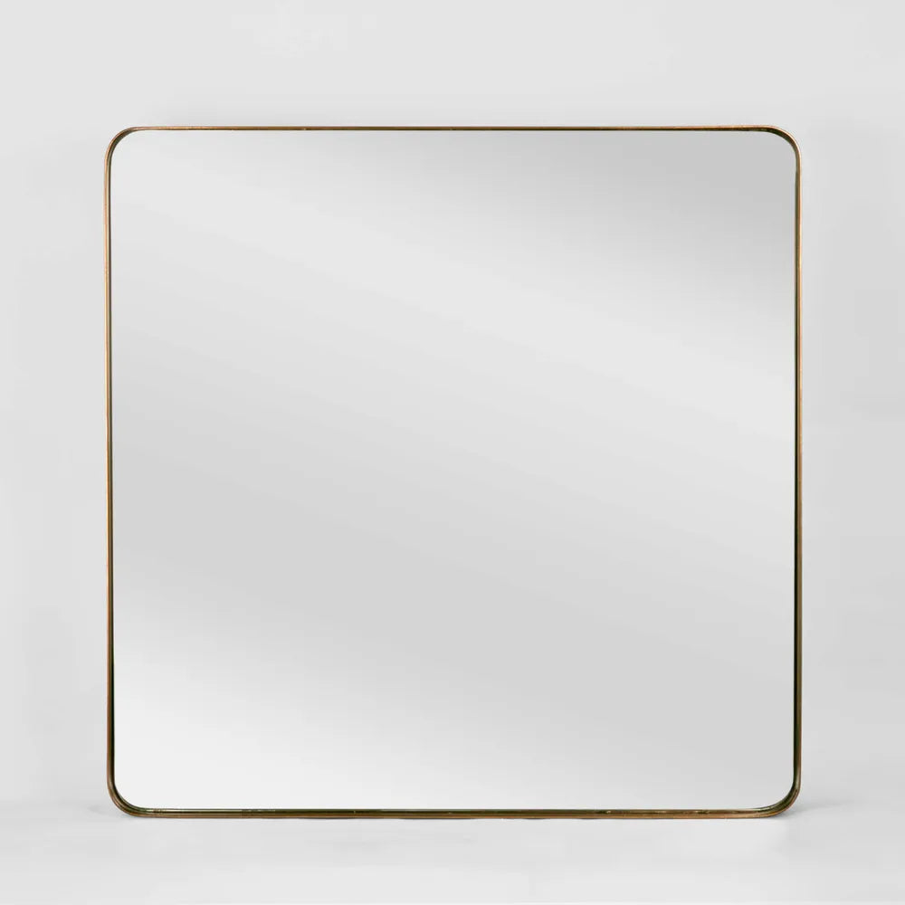 Emery Square Burnt Gold Wall Mirror