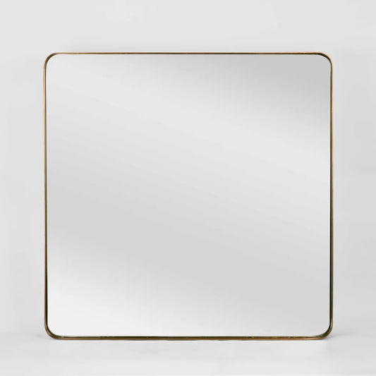 Emery Square Burnt Gold Wall Mirror