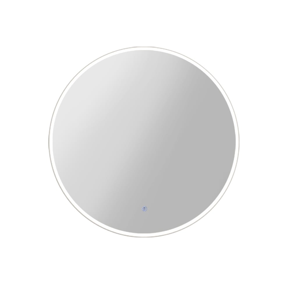 Estrid Round LED Bathroom Mirror with power plug