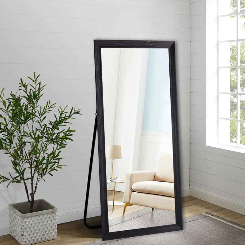 Evelyn Charcoal Wood Full Length Mirror