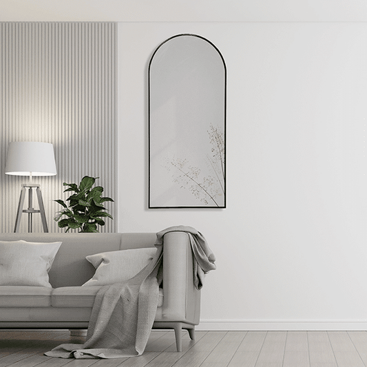 Fabian Black Arched Wall Mirror
