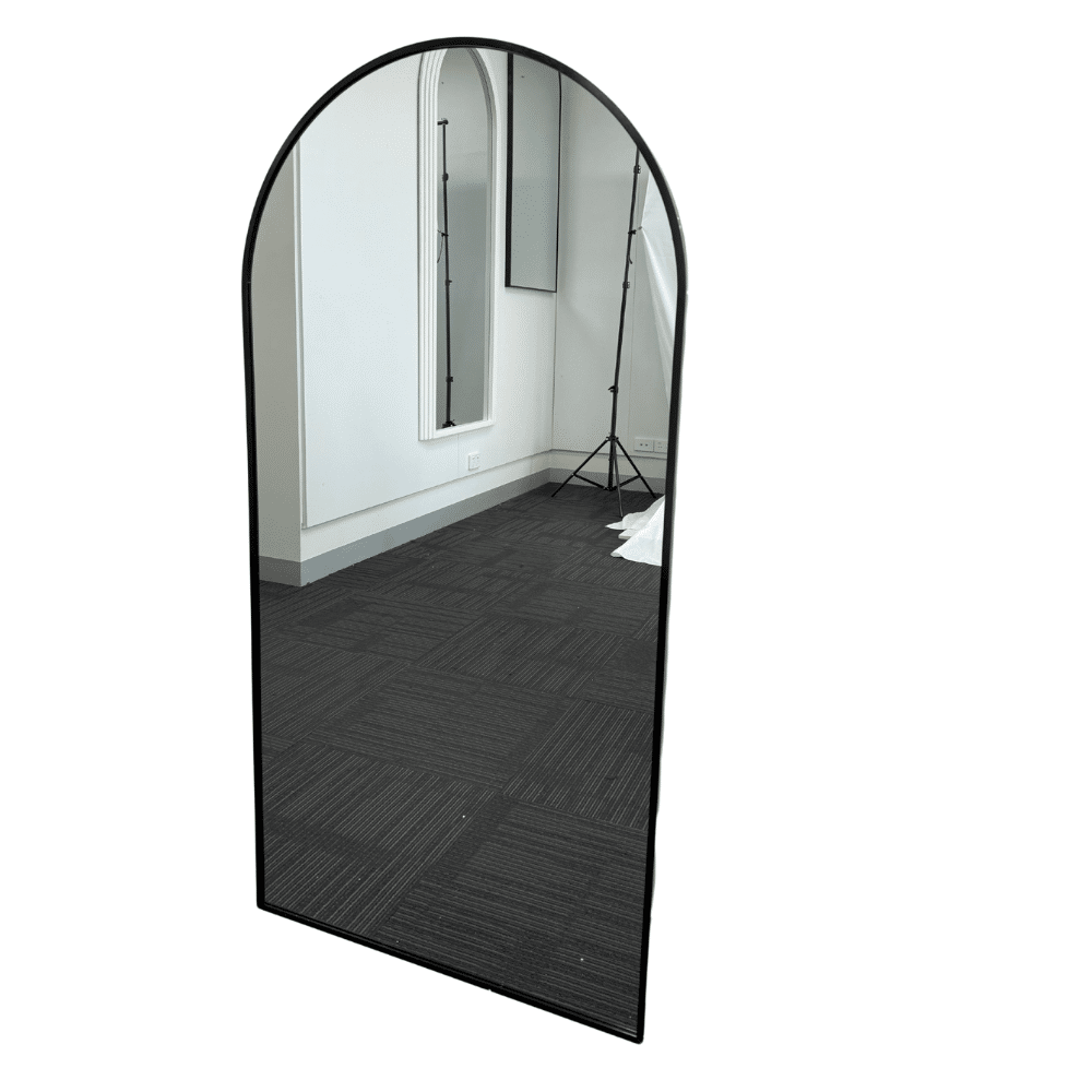 Fabian Black Arched Wall Mirror