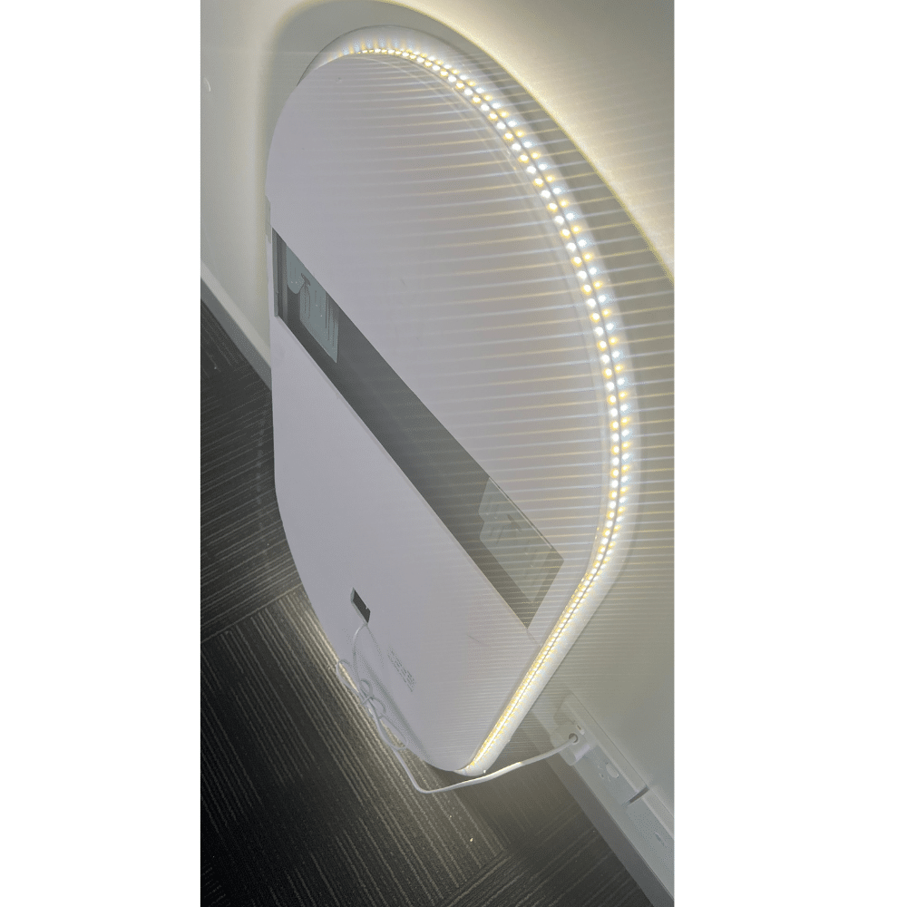 Farissa Backlit Frameless Oval LED Mirror