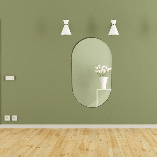 Farissa Backlit Frameless Oval LED Mirror