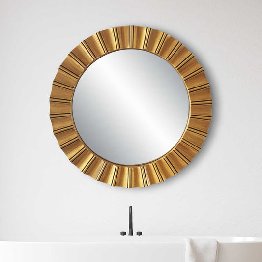 Feroy Gold Round Modern Egypt Mirror