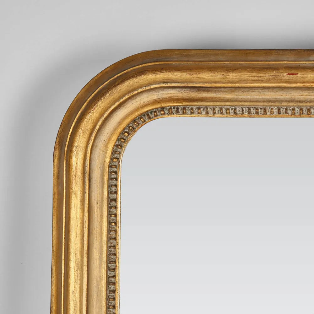 Florentia Arched Gold Framed Wall Mirror
