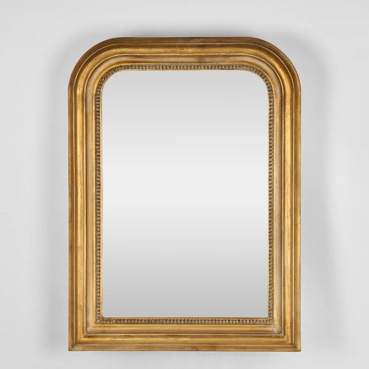 Florentia Arched Gold Framed Wall Mirror