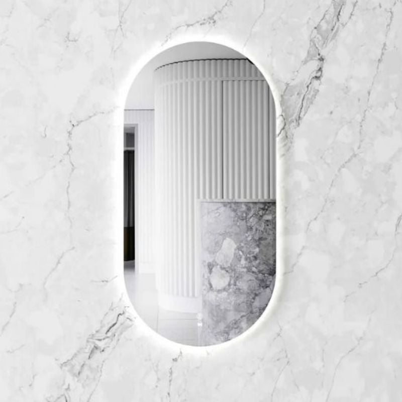 Flux Oval Frameless LED Mirror