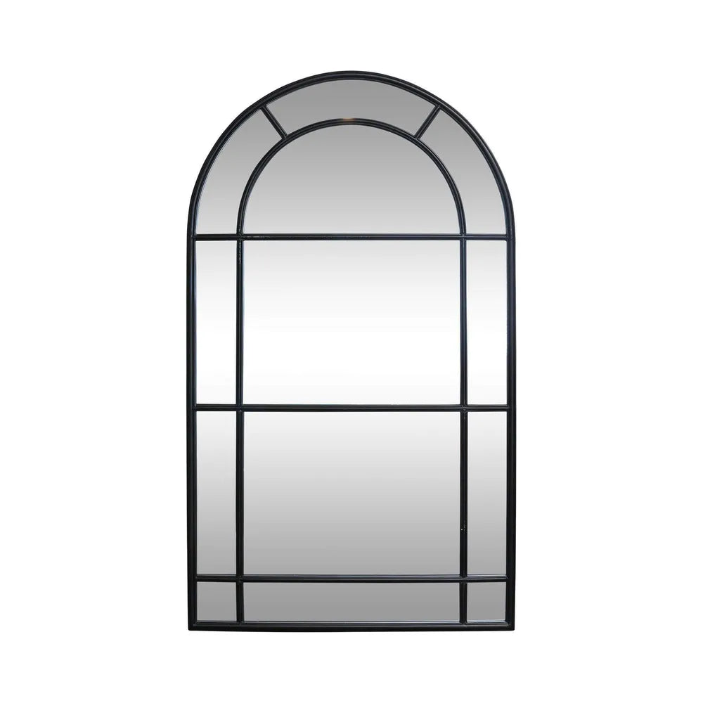 Gabrielle Black Iron Panel Arch Mirror – Mirrors Direct