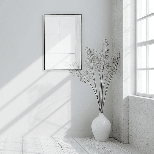 Garrick Black Framed Rectangular Mirror