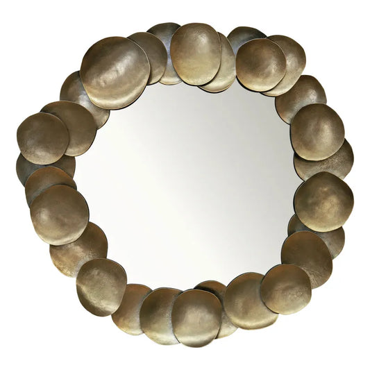 Halo Gold Disc Wall Mirror