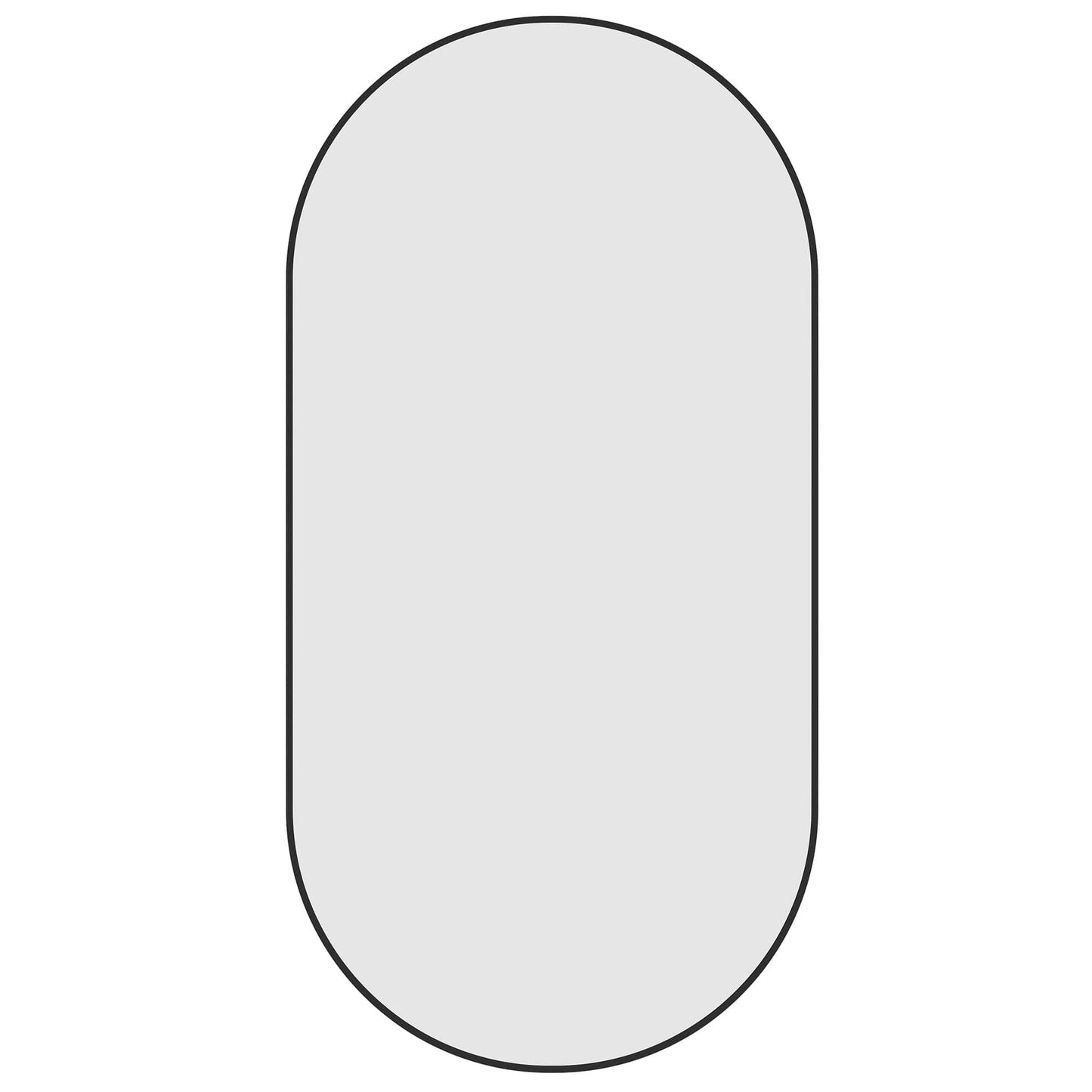 Havana Pill Black Framed Mirror