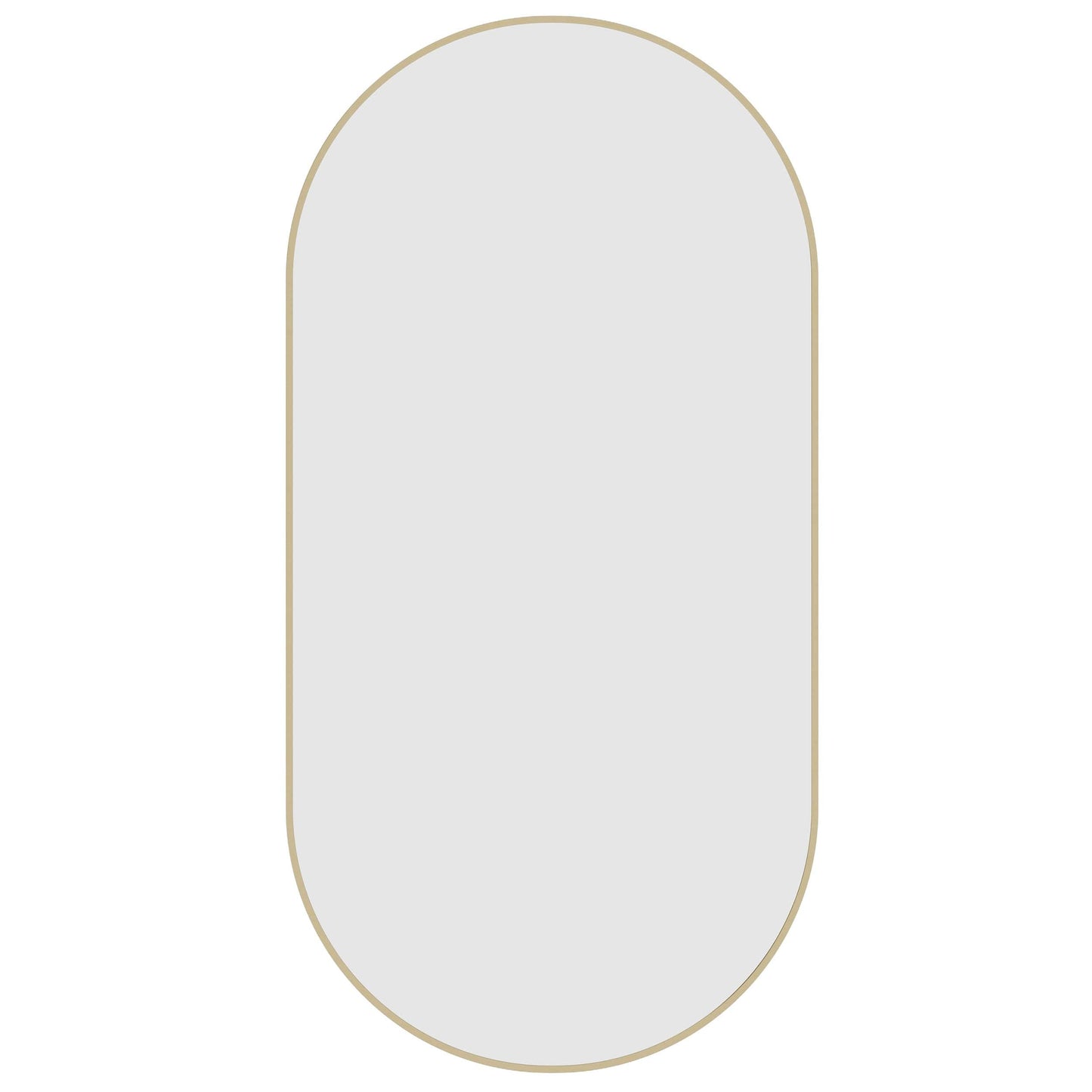 Havana Pill Gold Framed Mirror