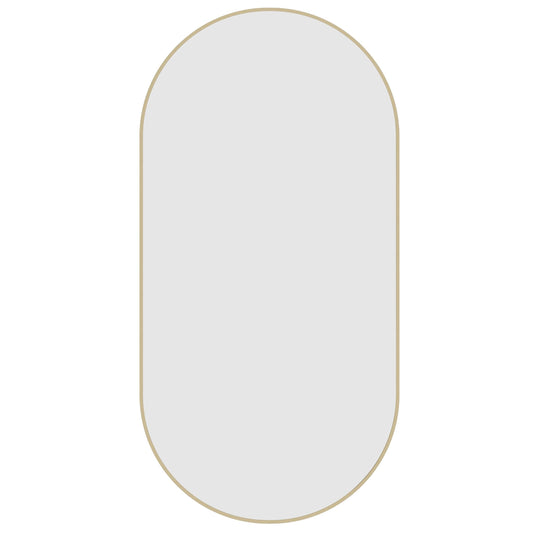 Havana Pill Gold Framed Mirror