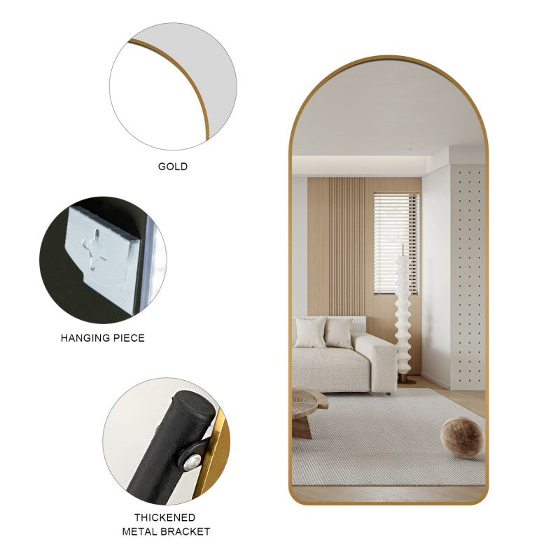 Henry Gold Arch Full Length Mirror