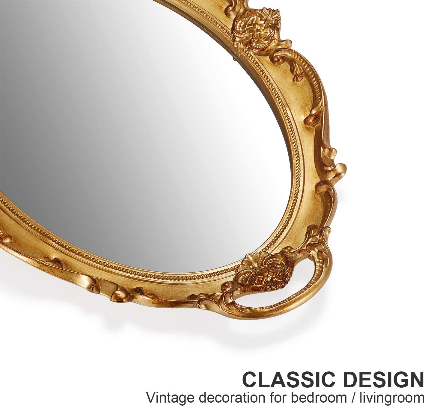 Hilda Gold Oval Mirror