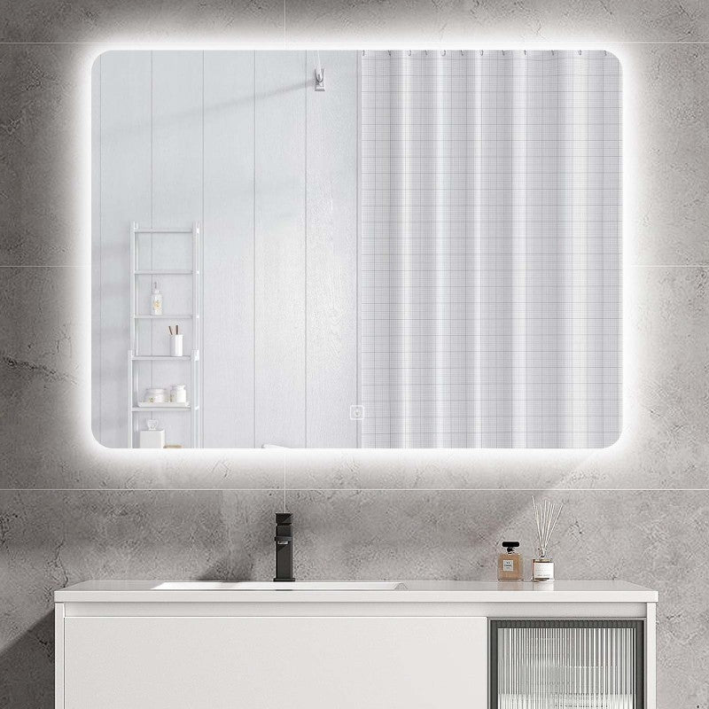 Hudson Rectangle Backlit Bathroom Mirror
