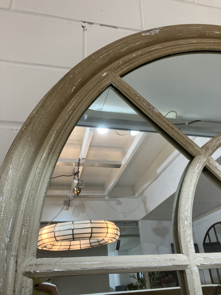 Hamptons Arched Mirror - Natural