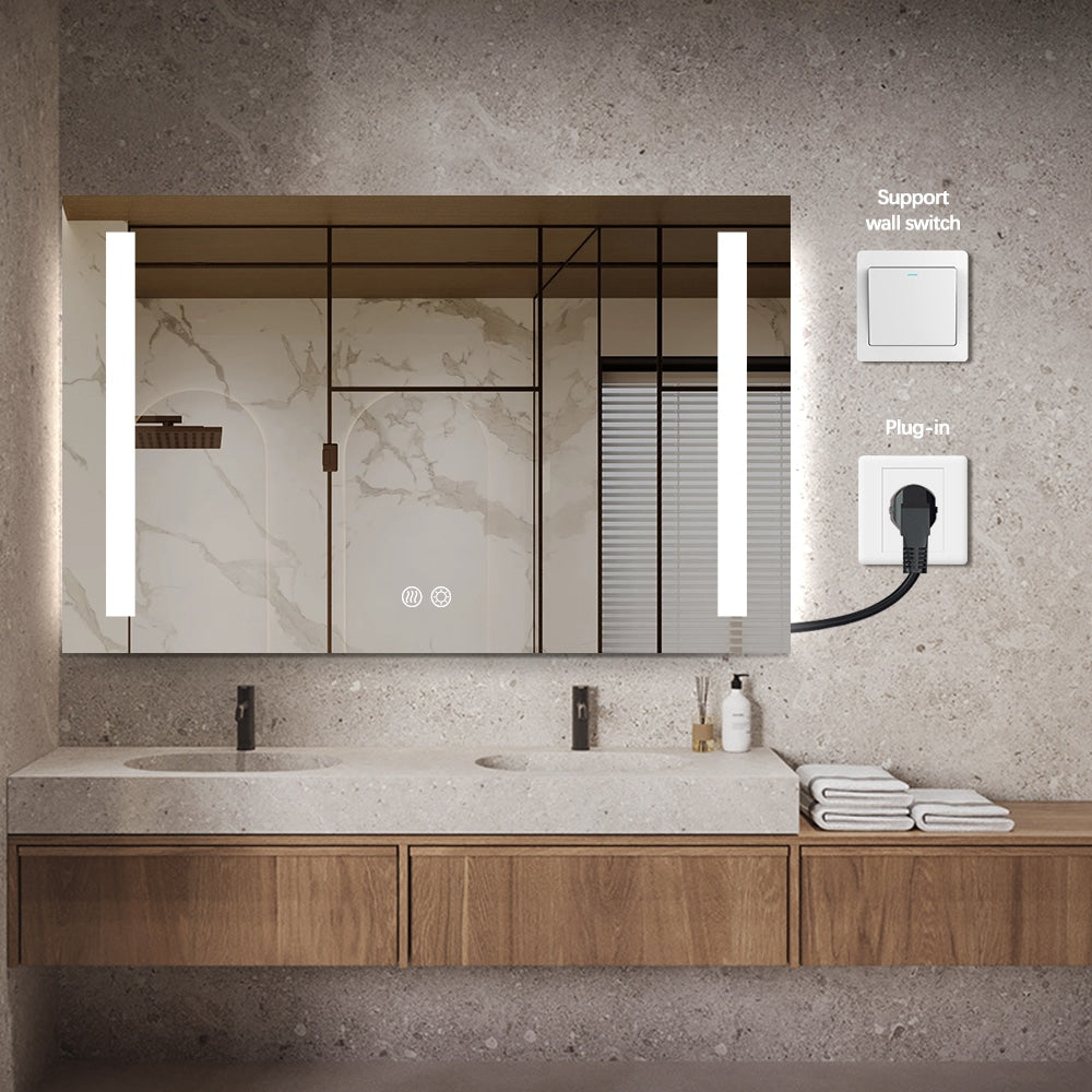 Idril Rectangular Double-sided LED Mirror