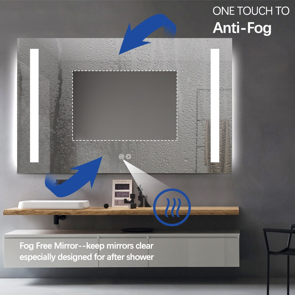 Idril Rectangular Double-sided LED Mirror