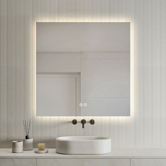 Ilara Square Frameless LED Mirror