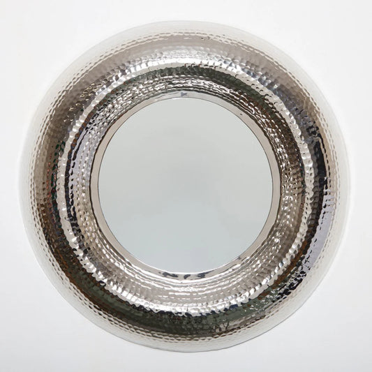 Silver Round Wall Mirror