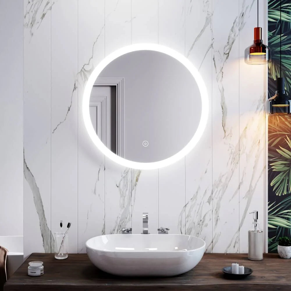 Joseline Round Frontlit LED Bathroom Mirror