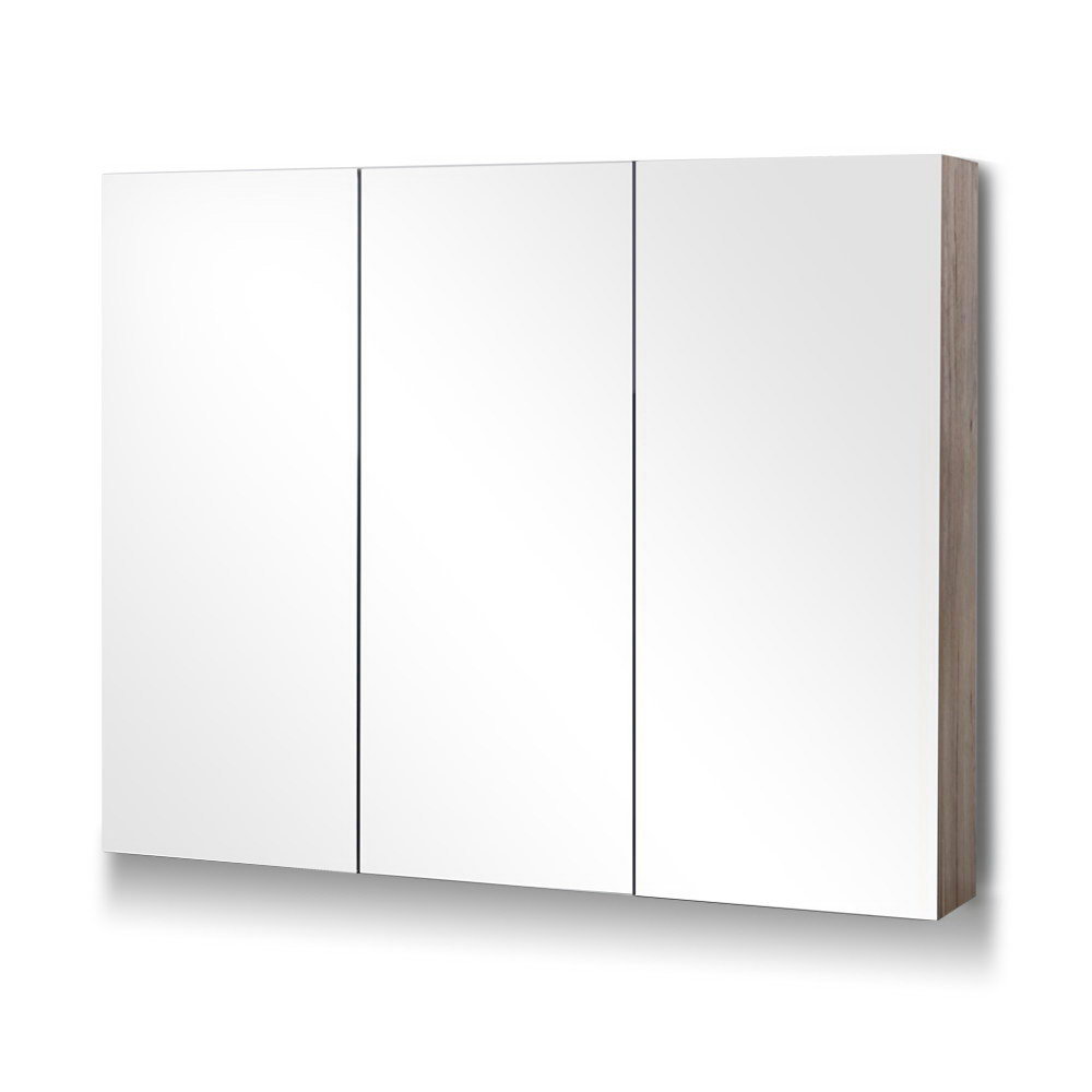 Jude 3 Door Oak Bathroom Mirror Cabinet