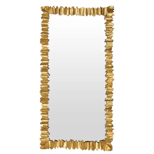 Kash Raw Edged Gold Floor Mirror