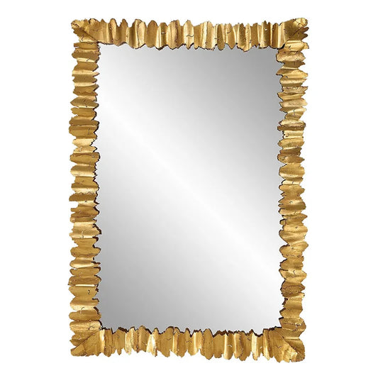 Kash Raw Edged Gold Wall Mirror