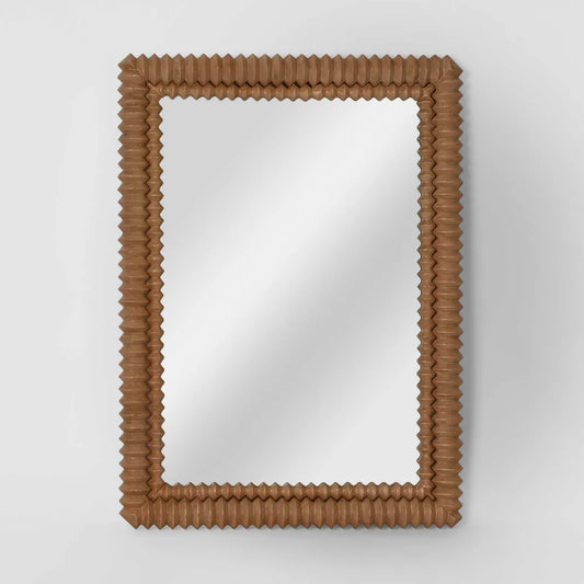 Kendra Rectangle Wooden Wall Mirror